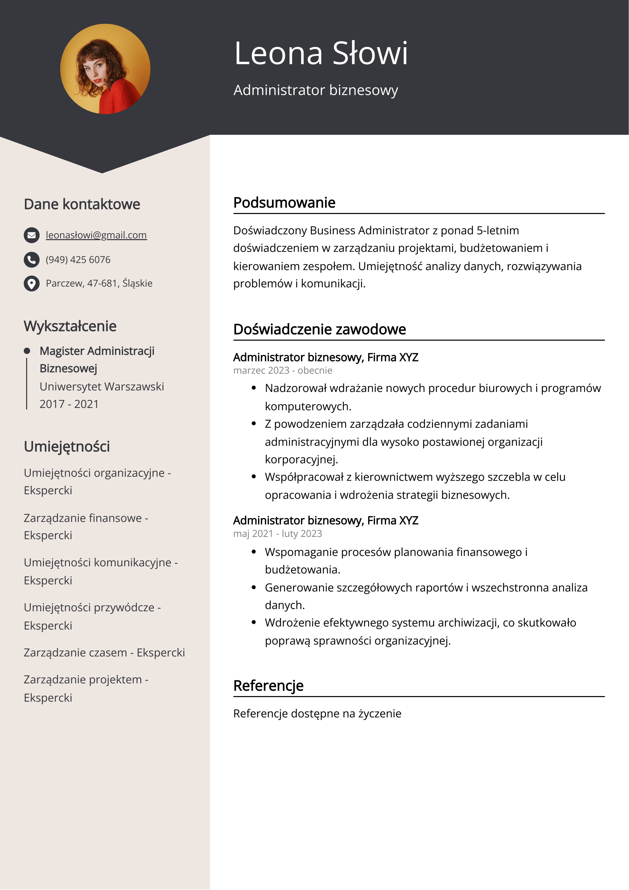 Tworzenie CV