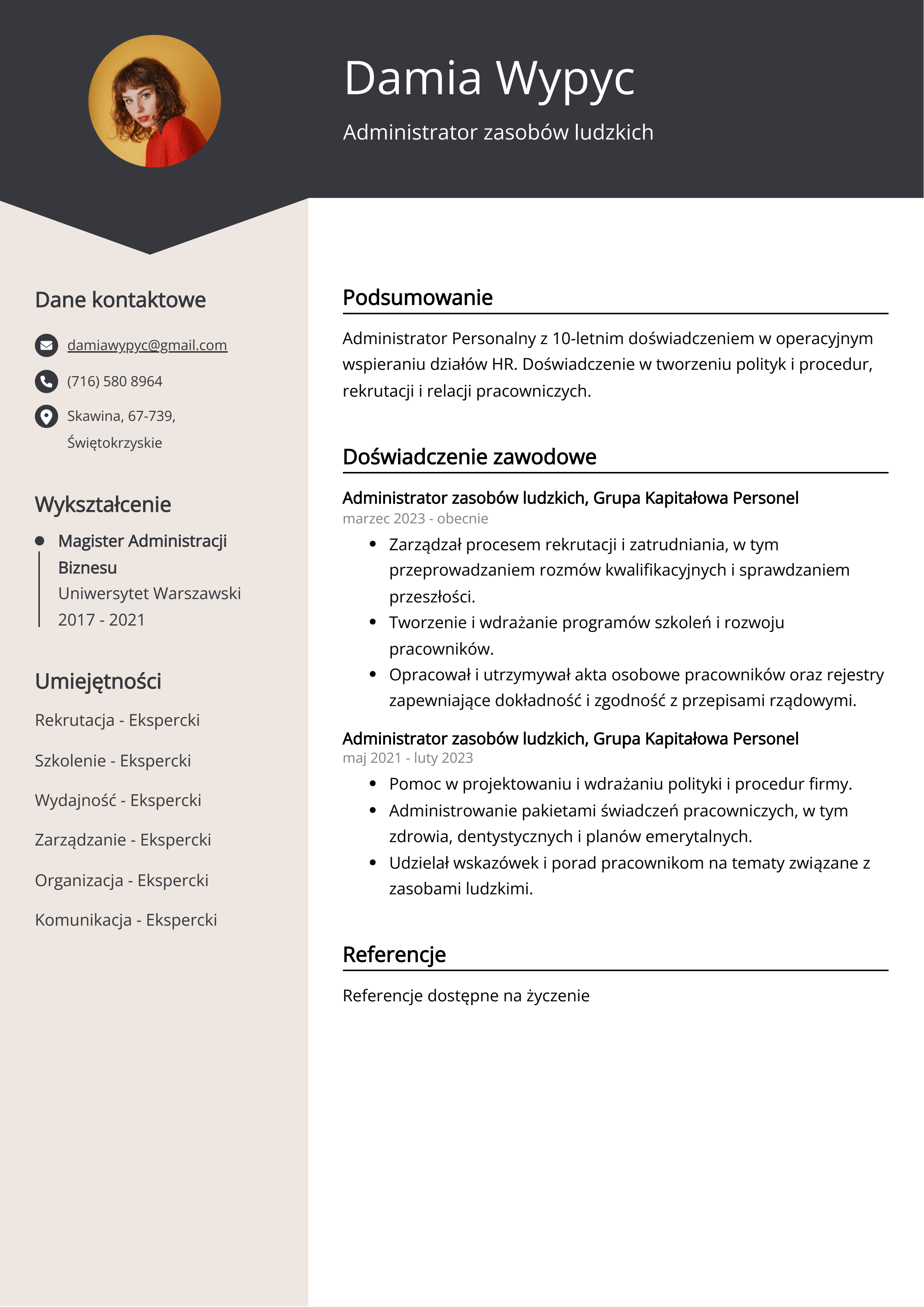 Tworzenie CV