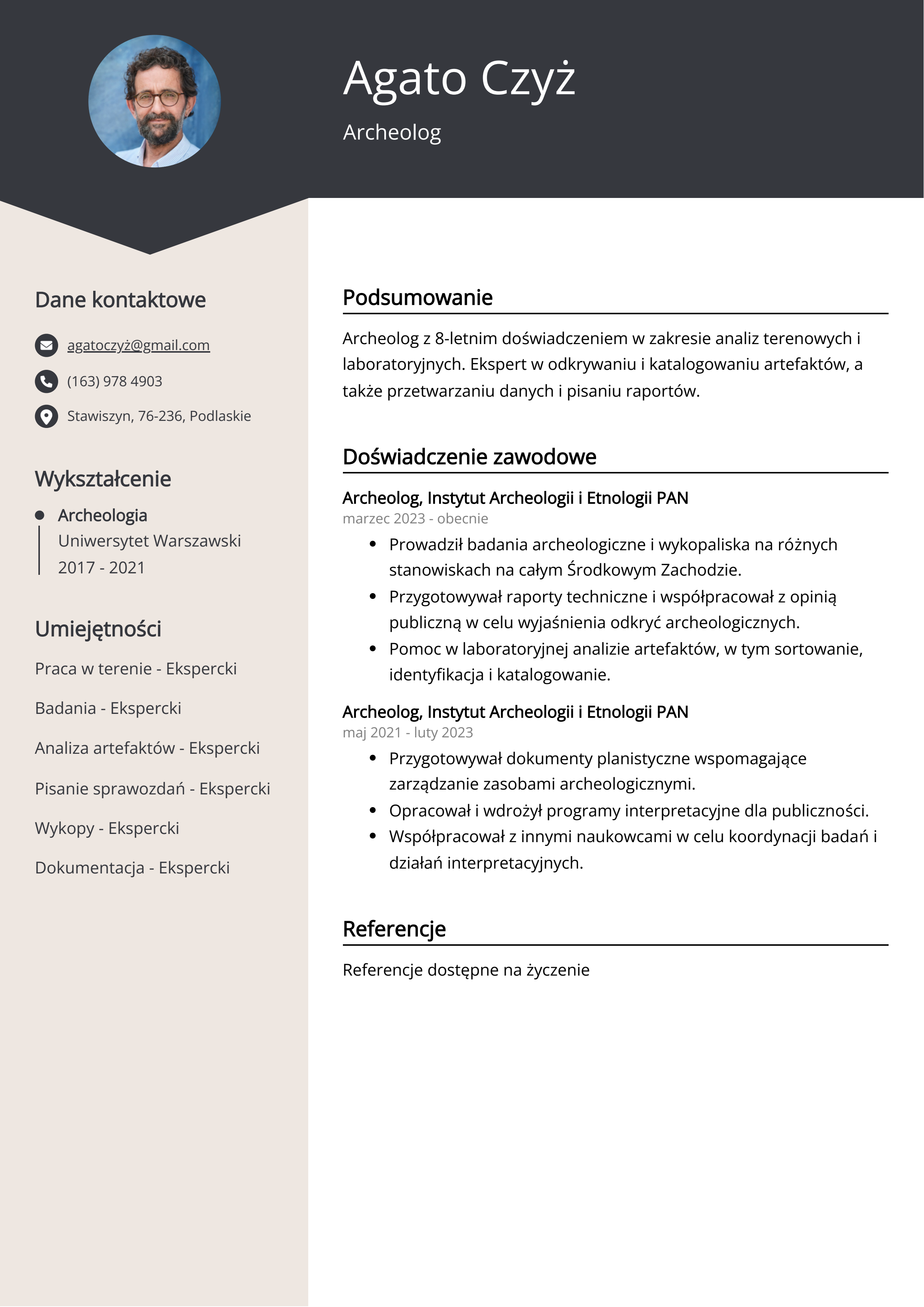 Tworzenie CV