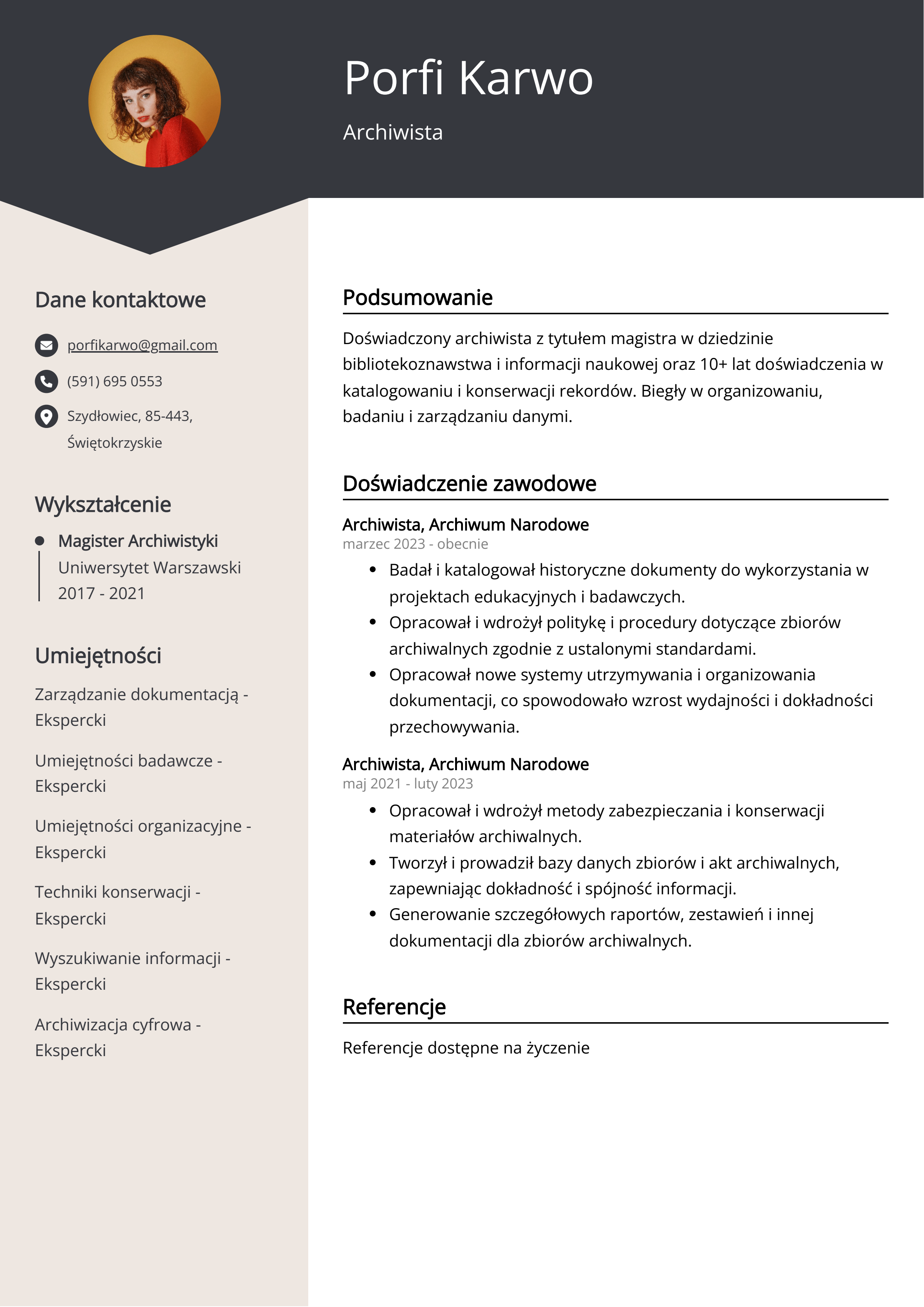 Tworzenie CV