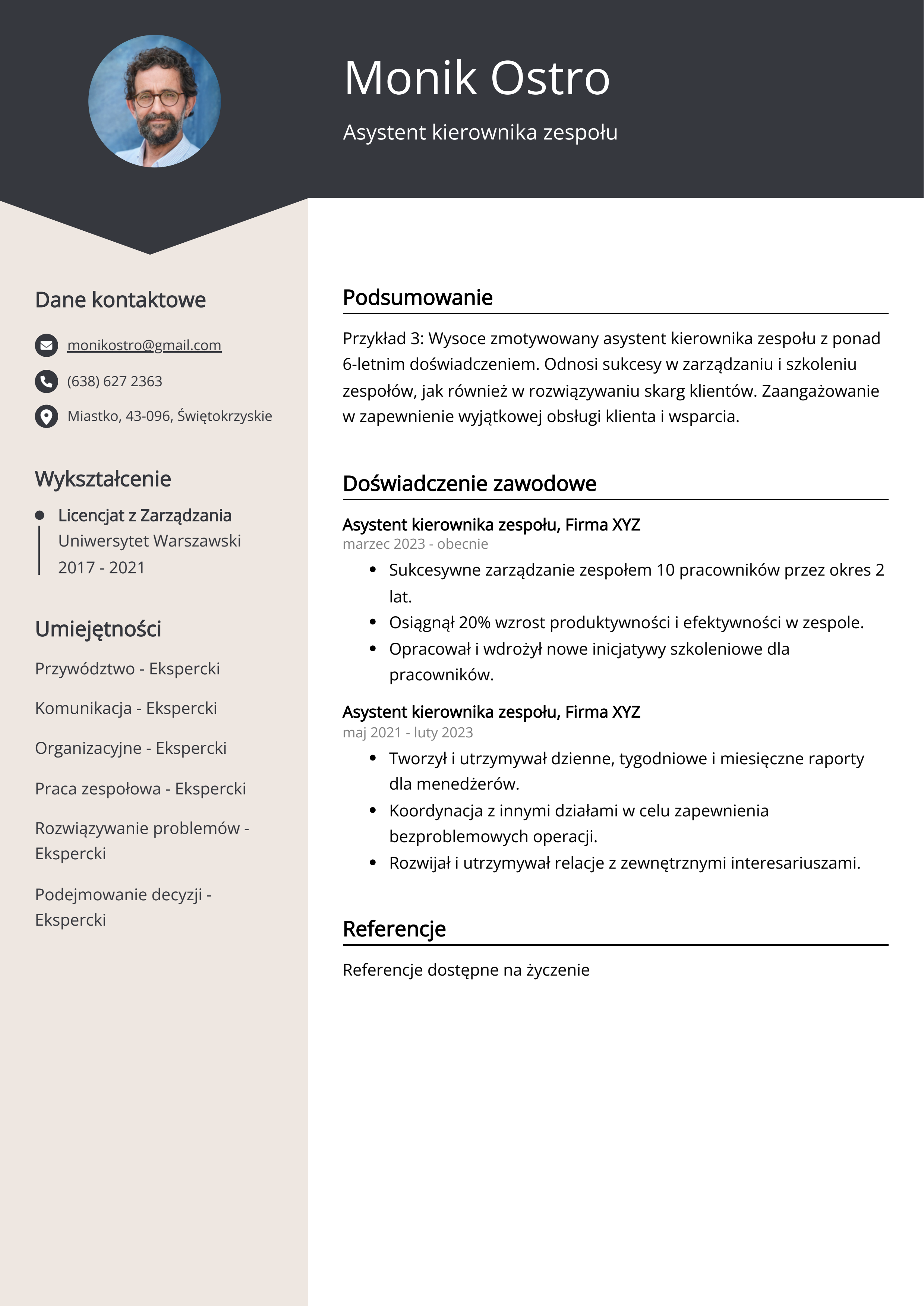 Tworzenie CV