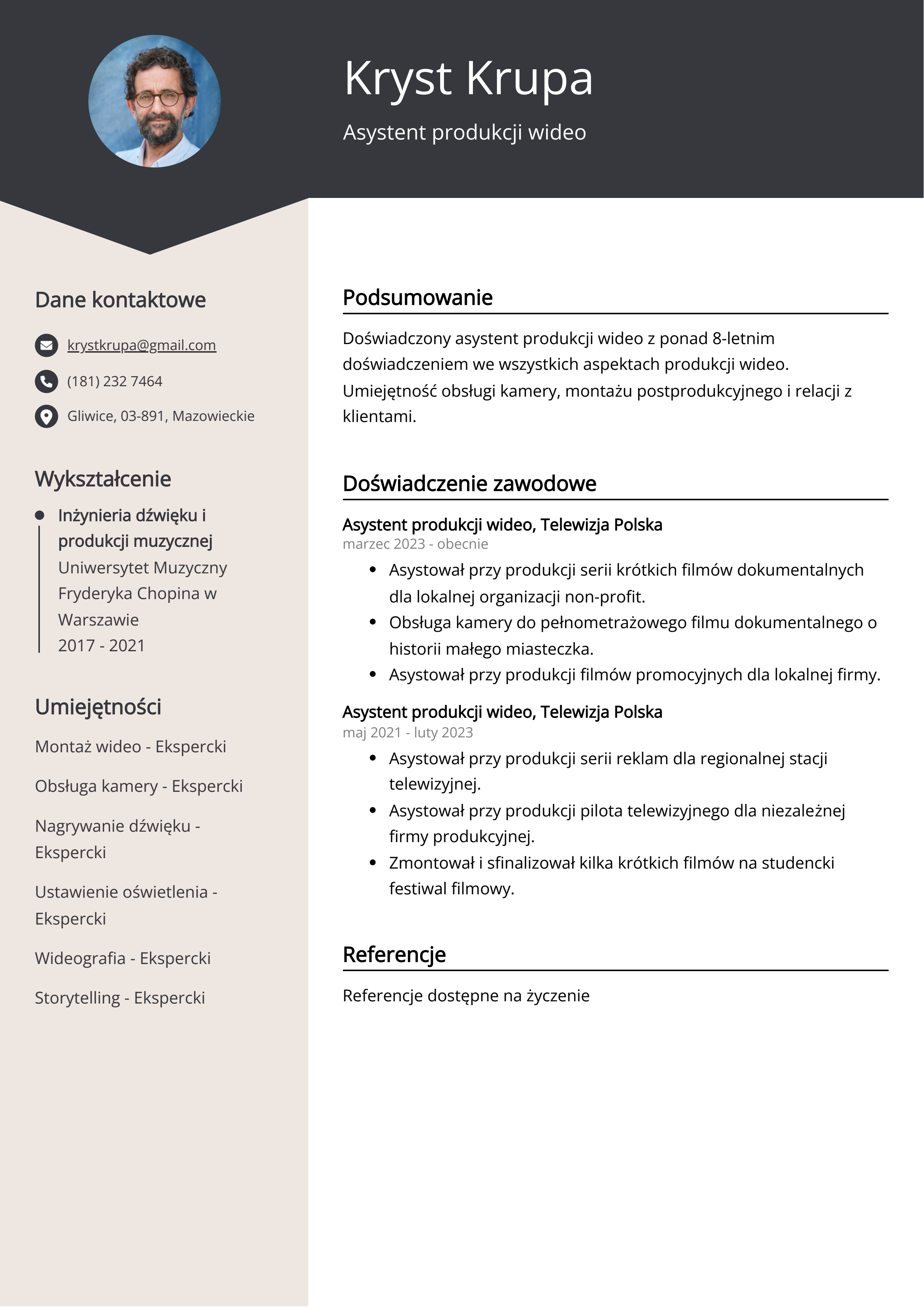 Tworzenie CV