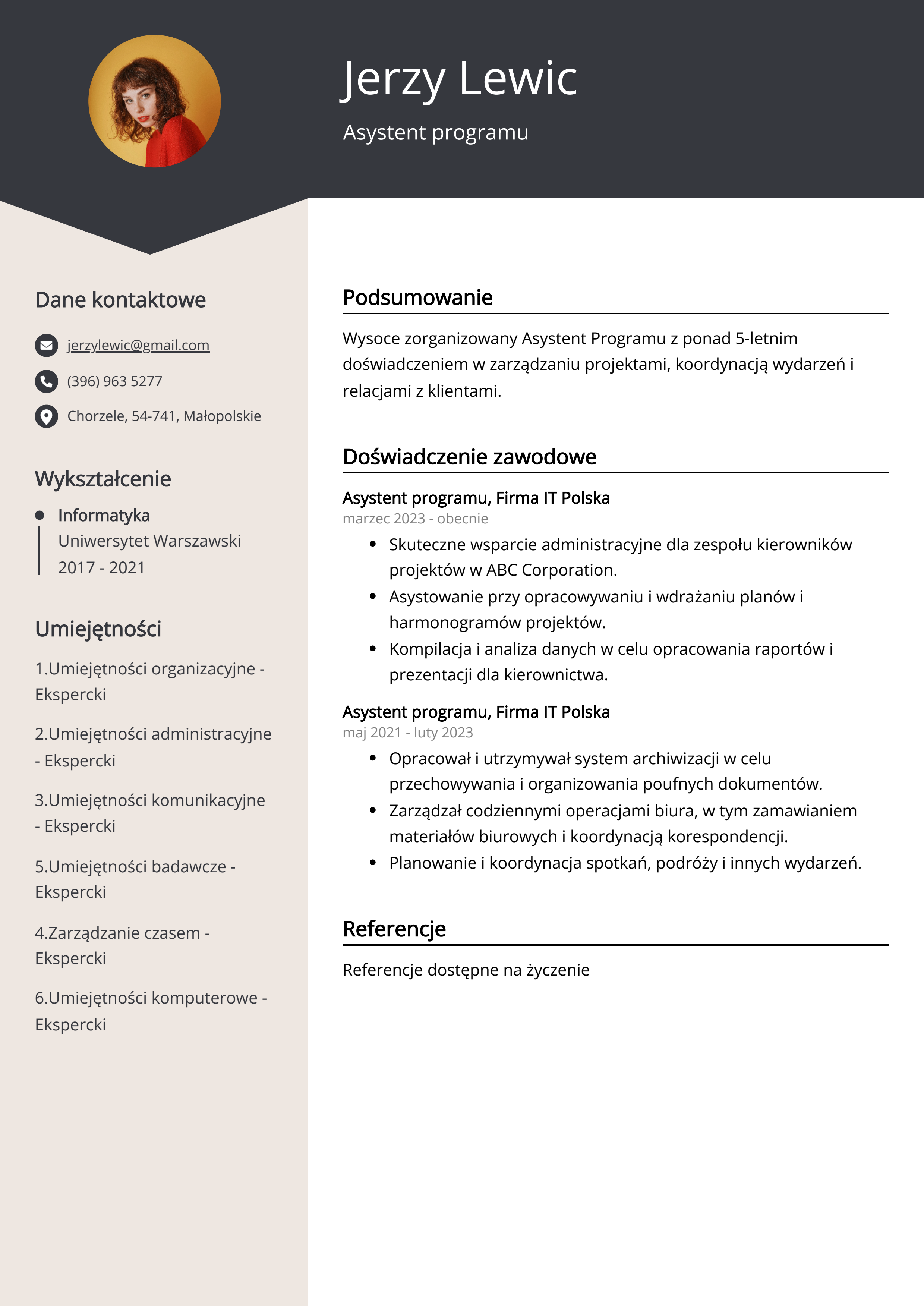 Tworzenie CV