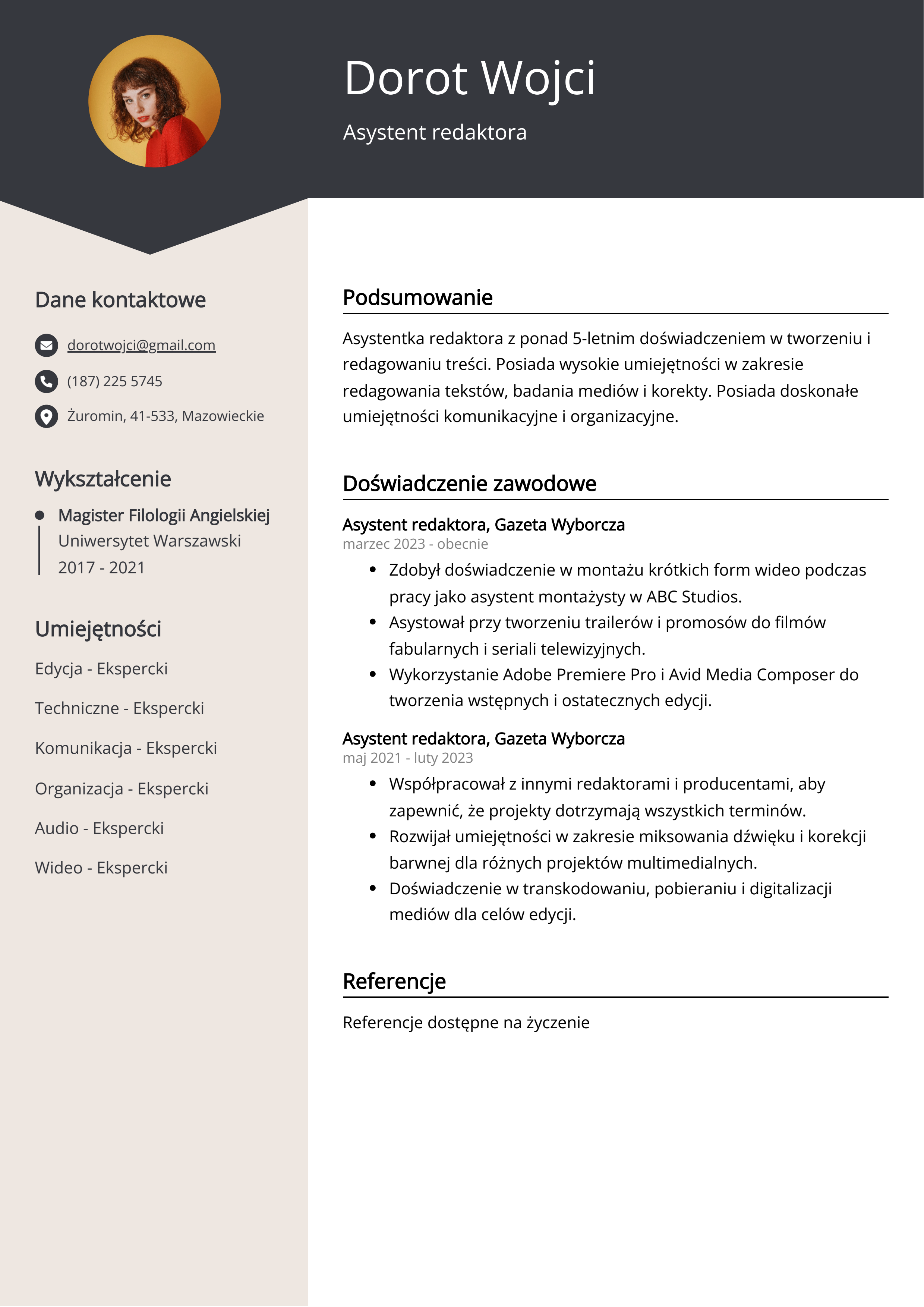 Tworzenie CV