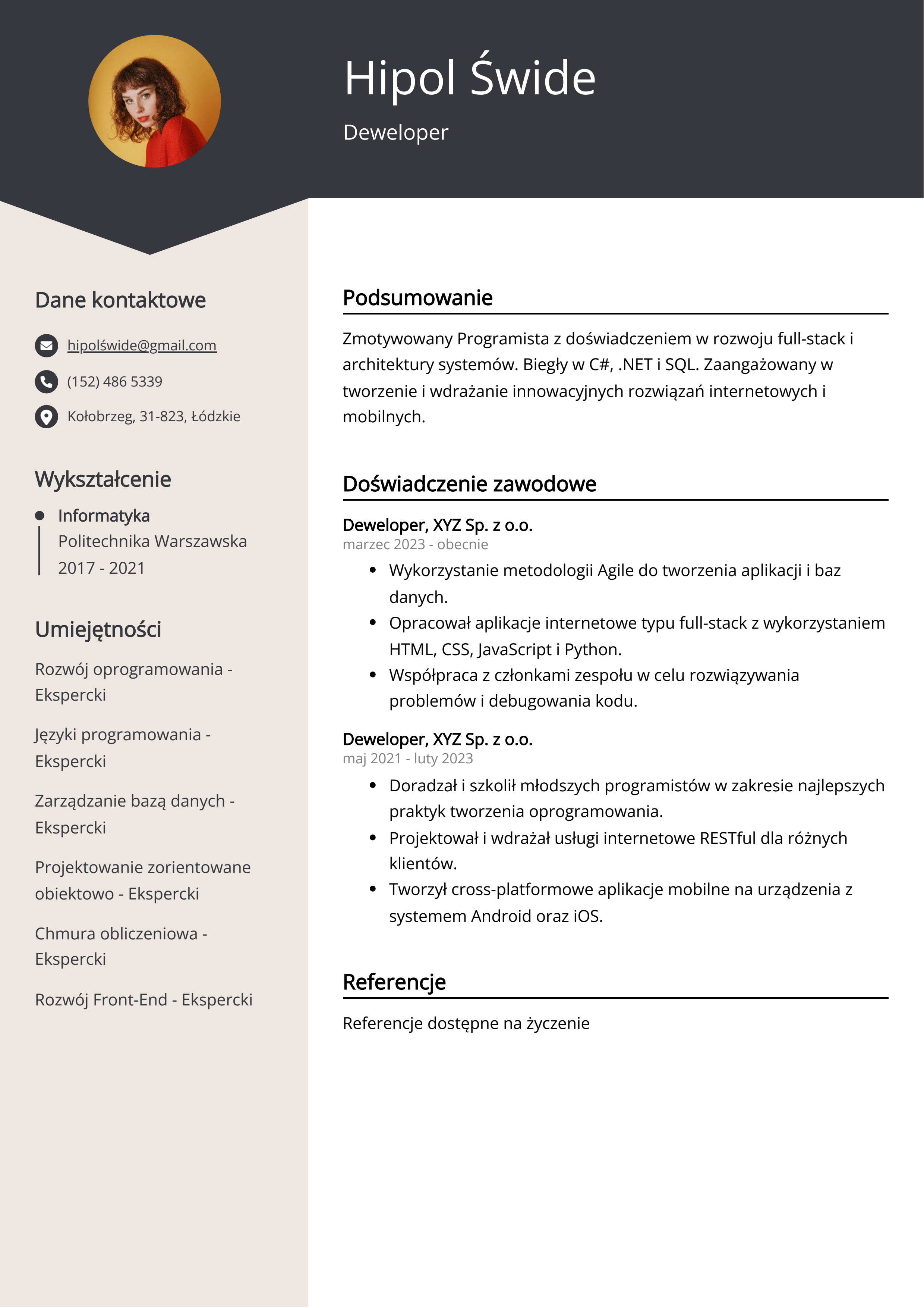 Tworzenie CV