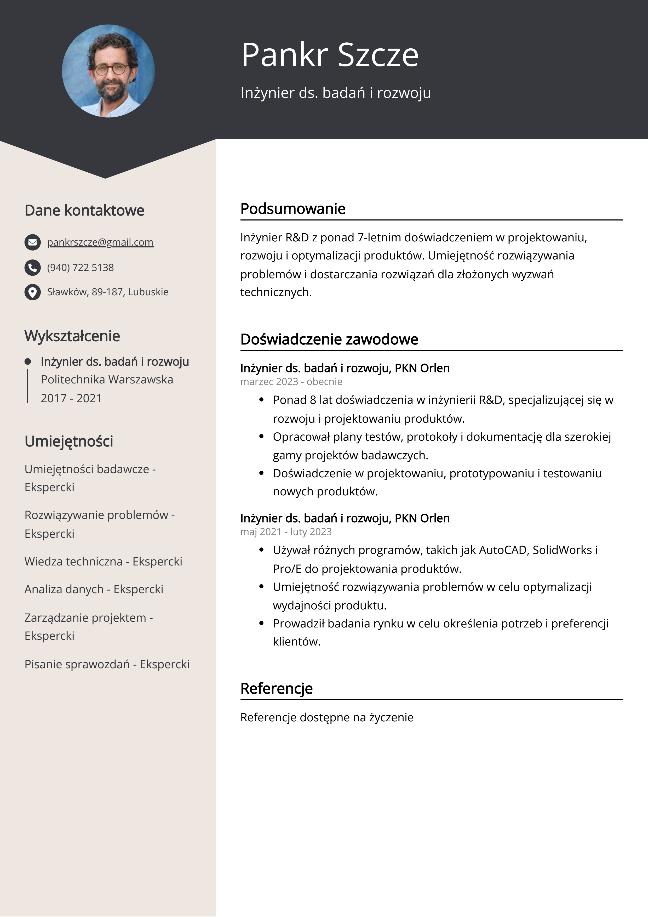 Tworzenie CV