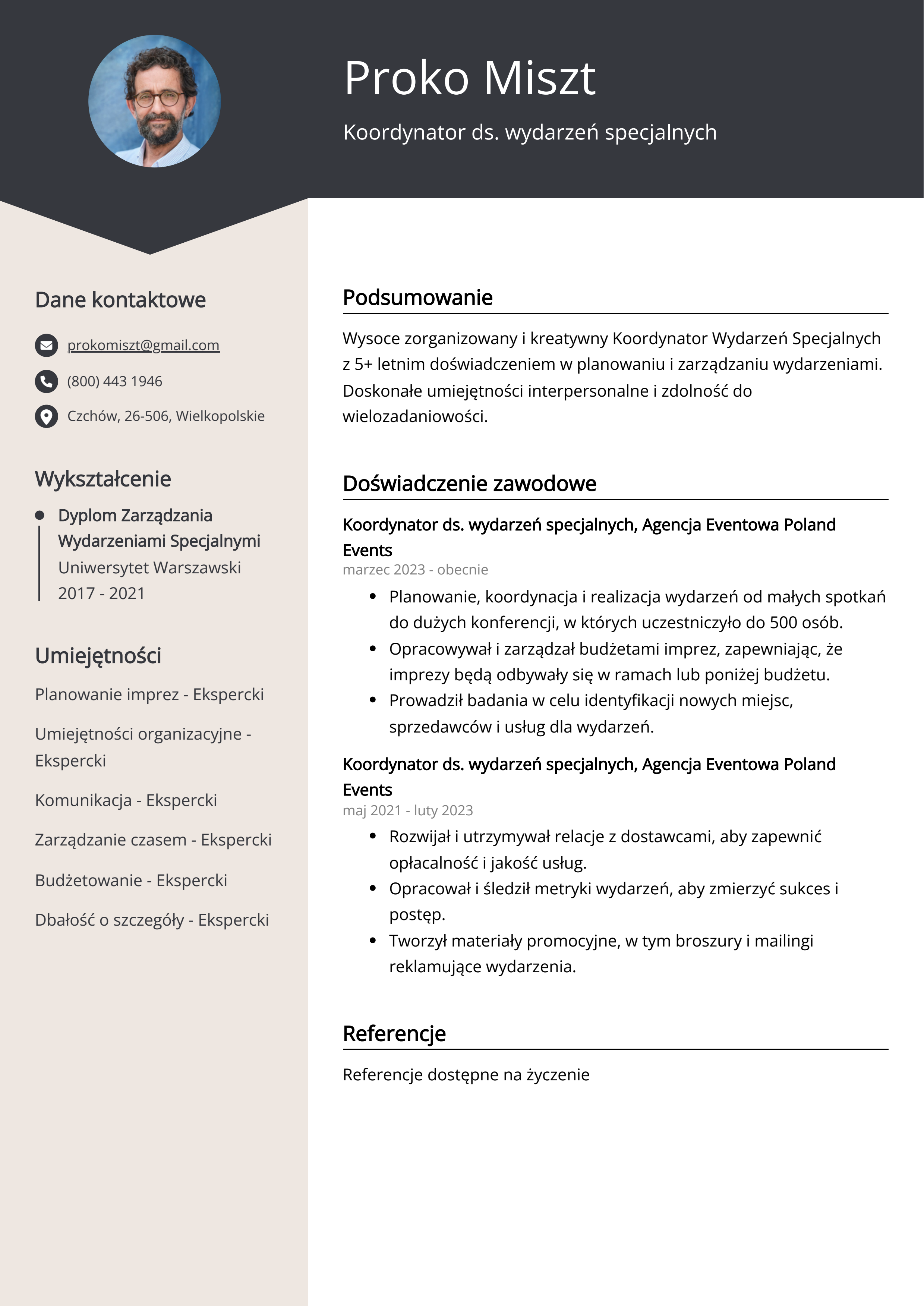 Tworzenie CV