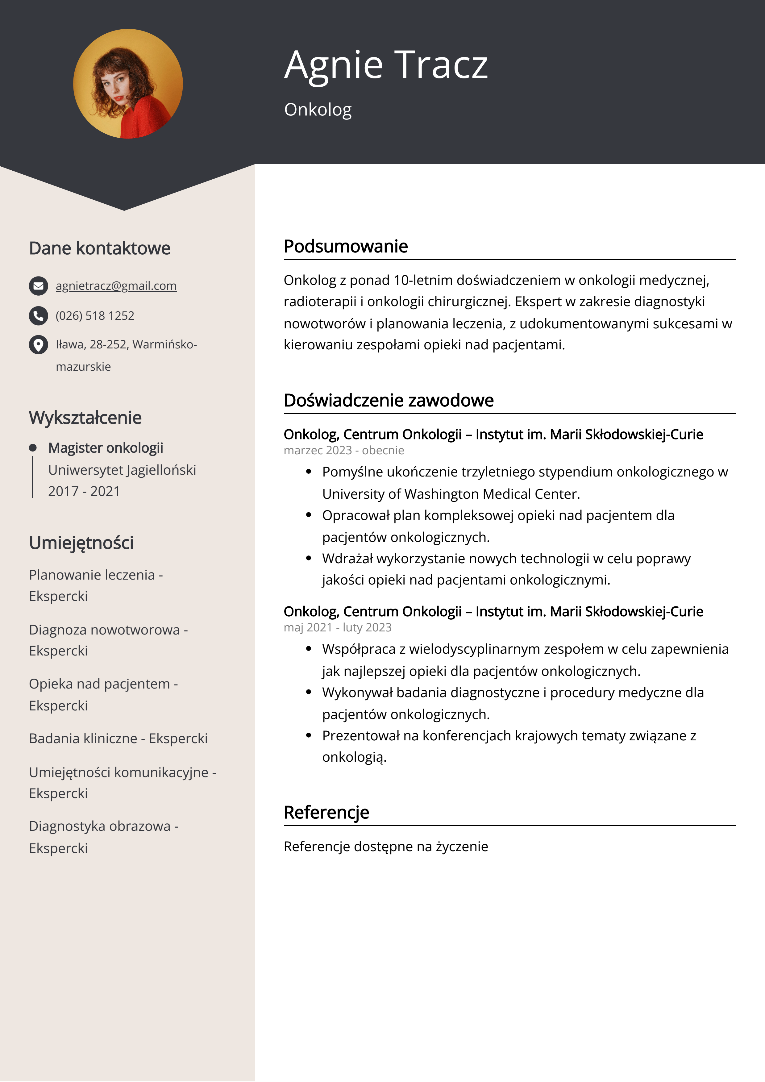 Tworzenie CV