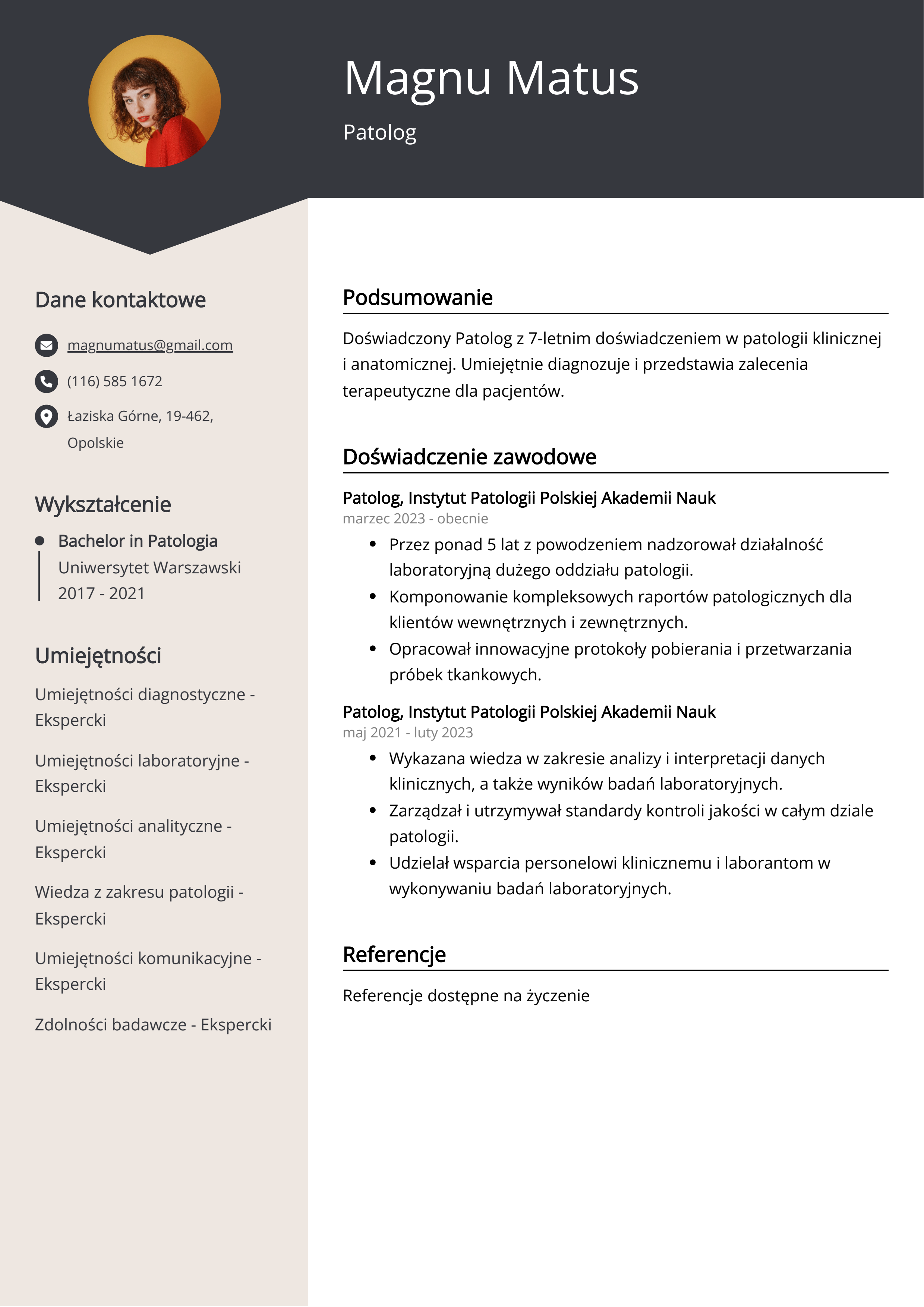 Tworzenie CV