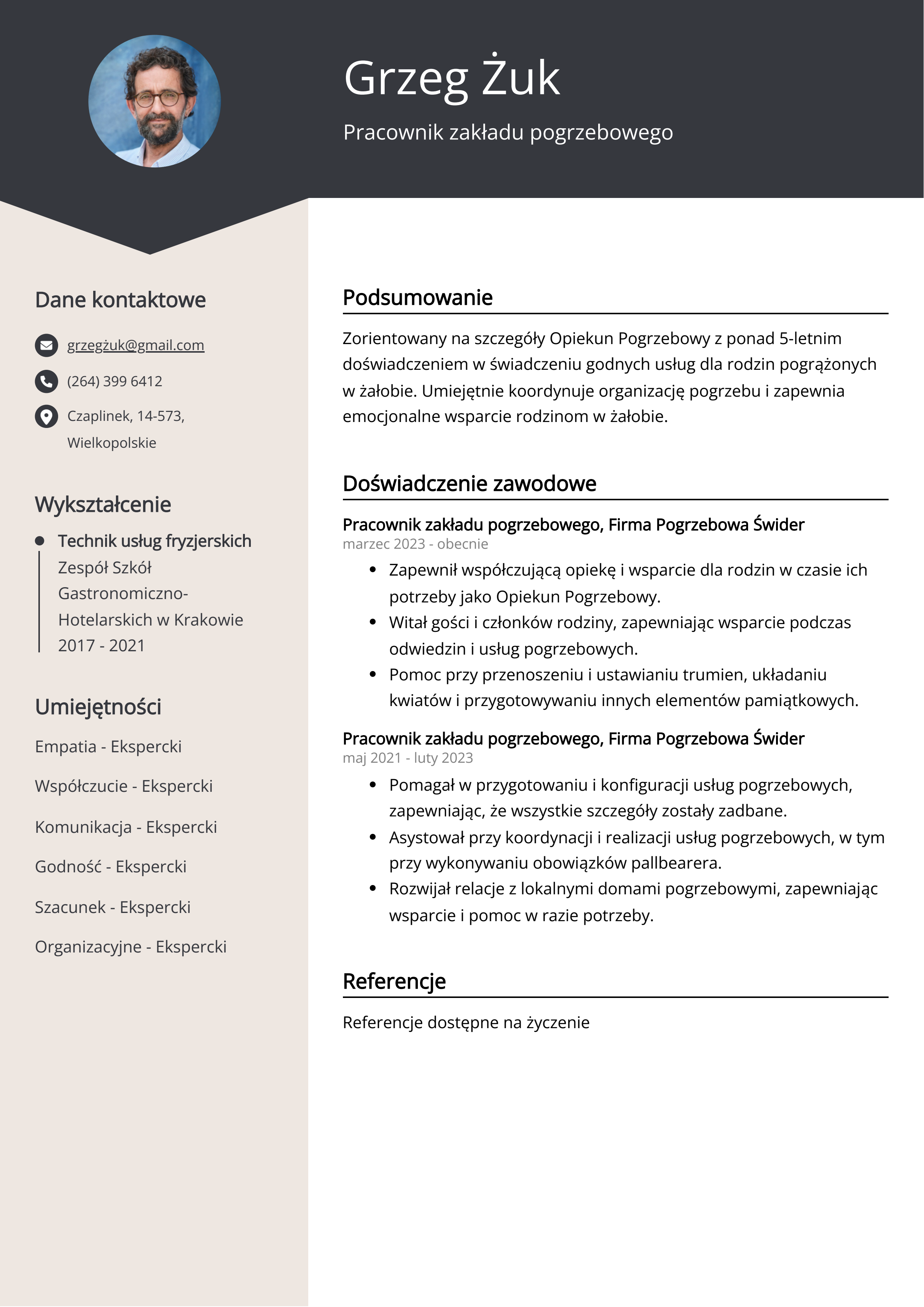 Tworzenie CV