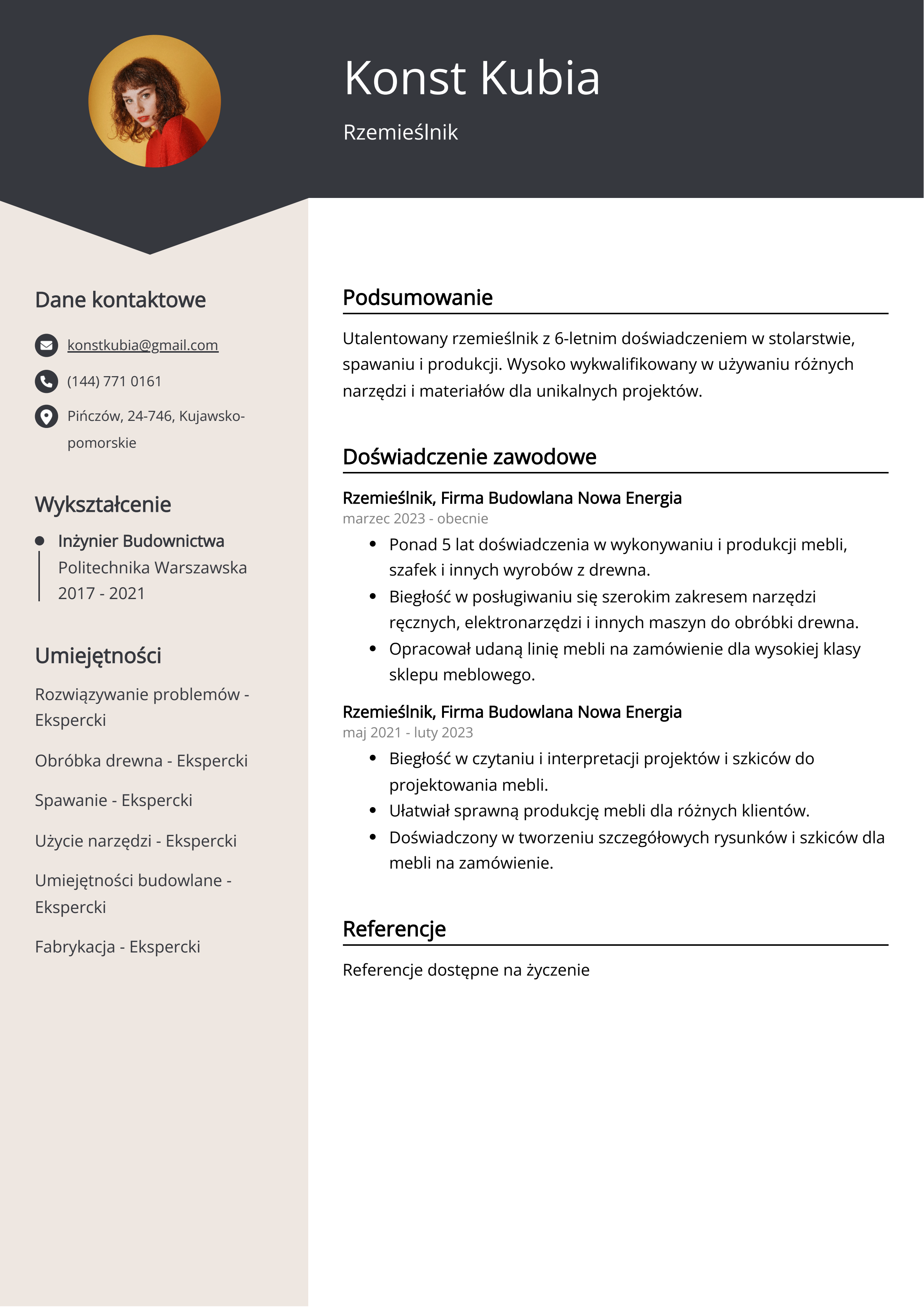 Tworzenie CV