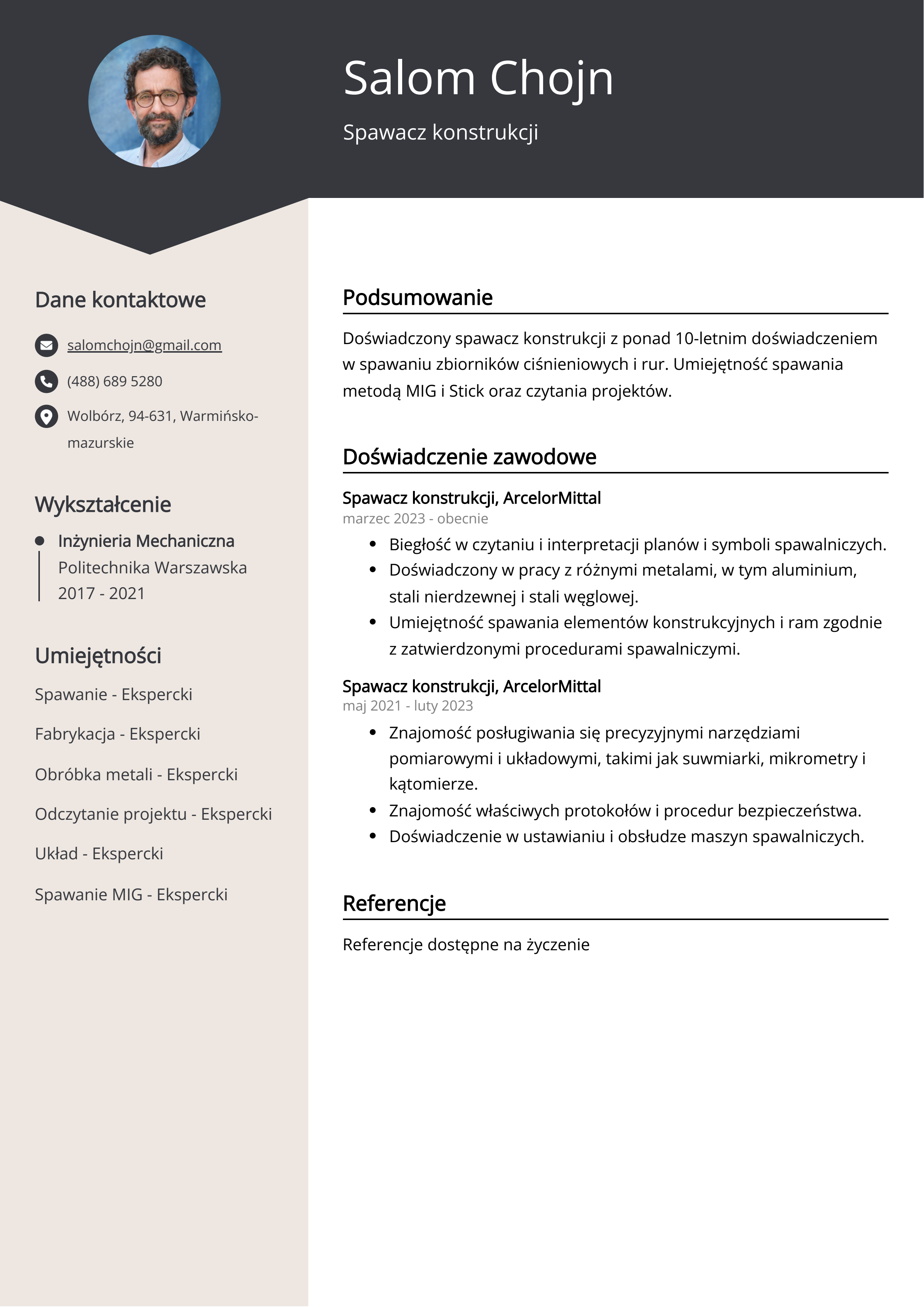 Tworzenie CV