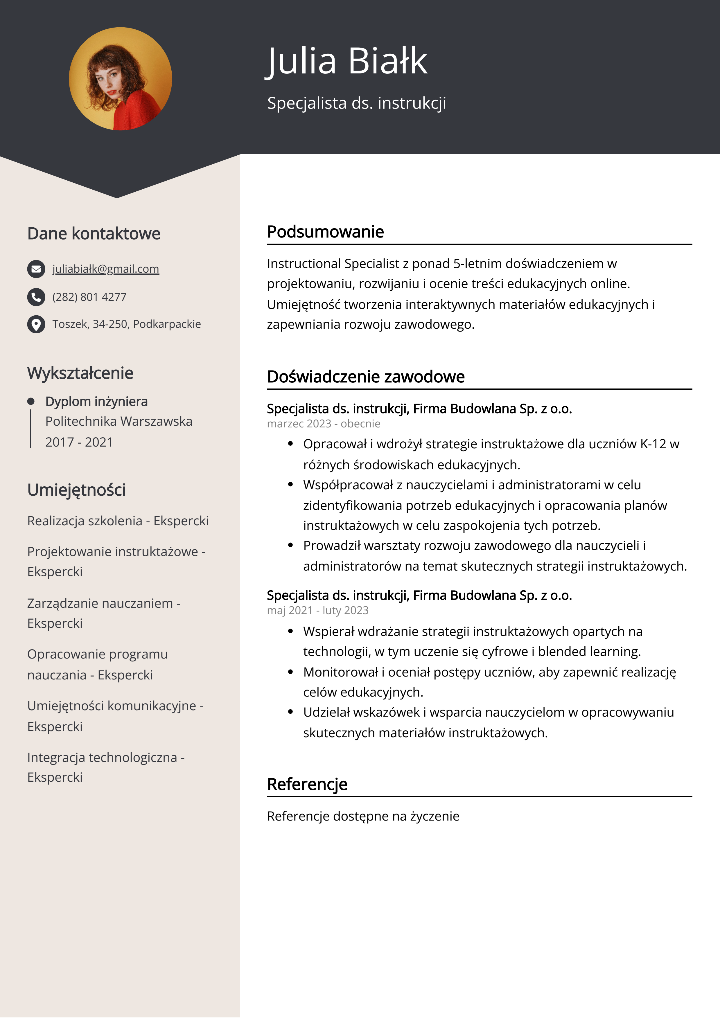 Tworzenie CV