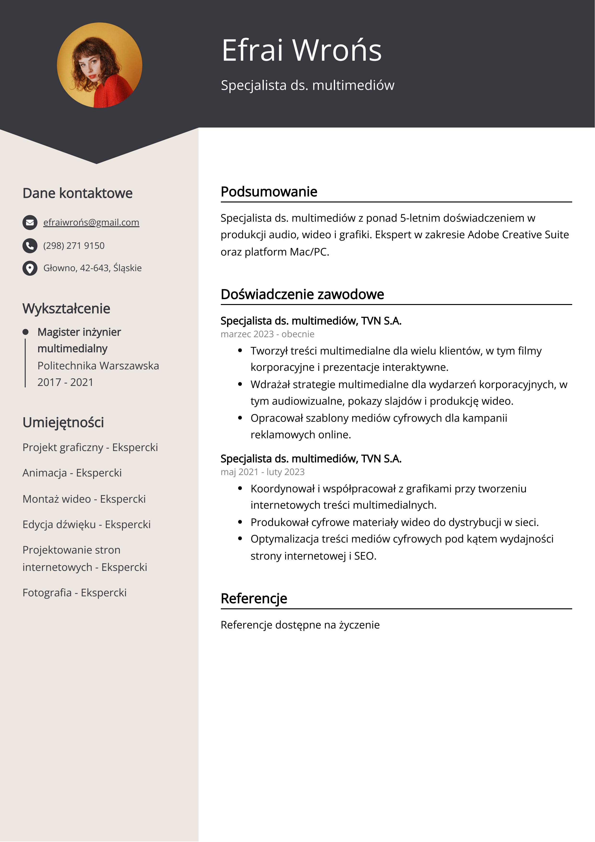 Tworzenie CV