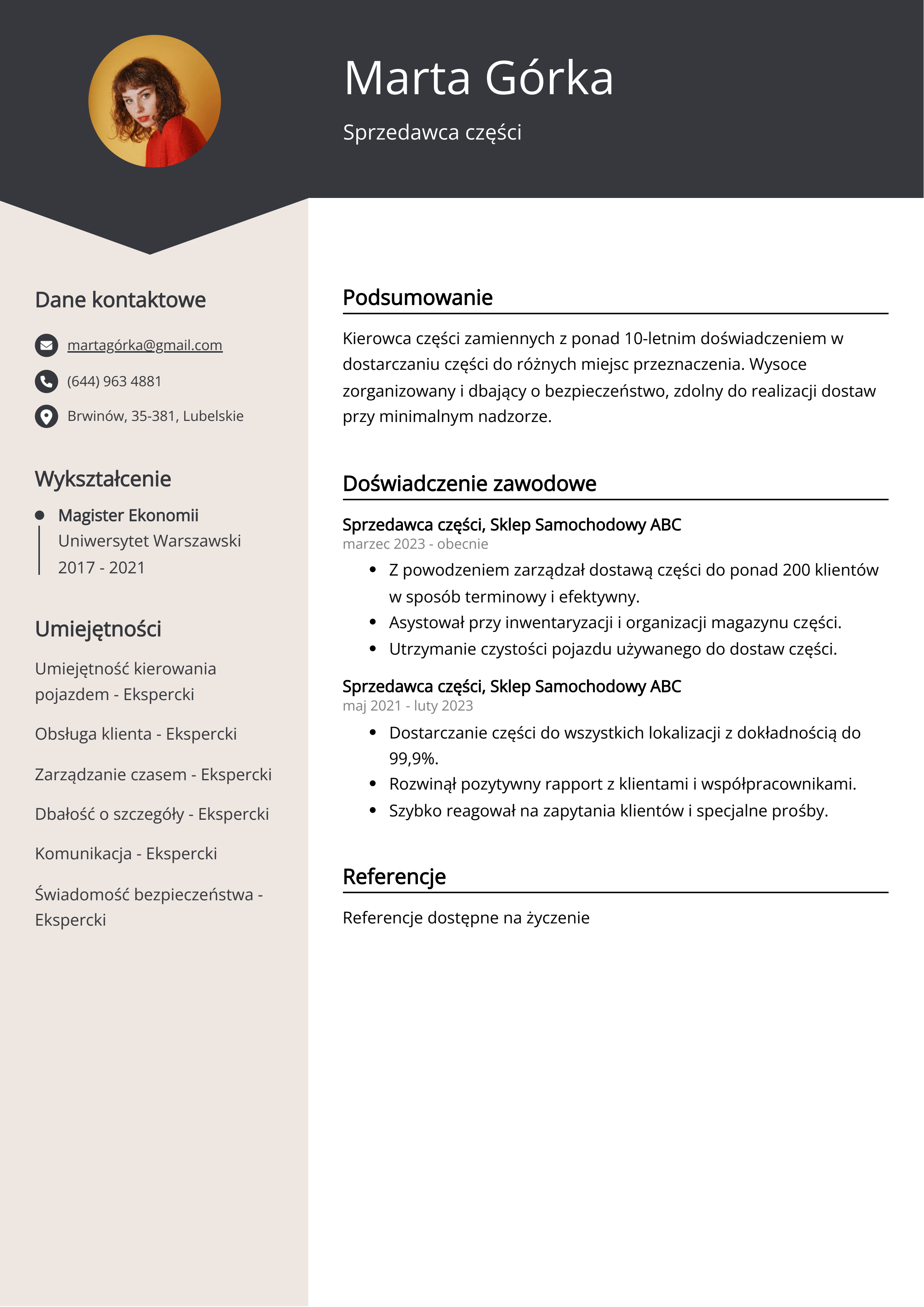 Tworzenie CV