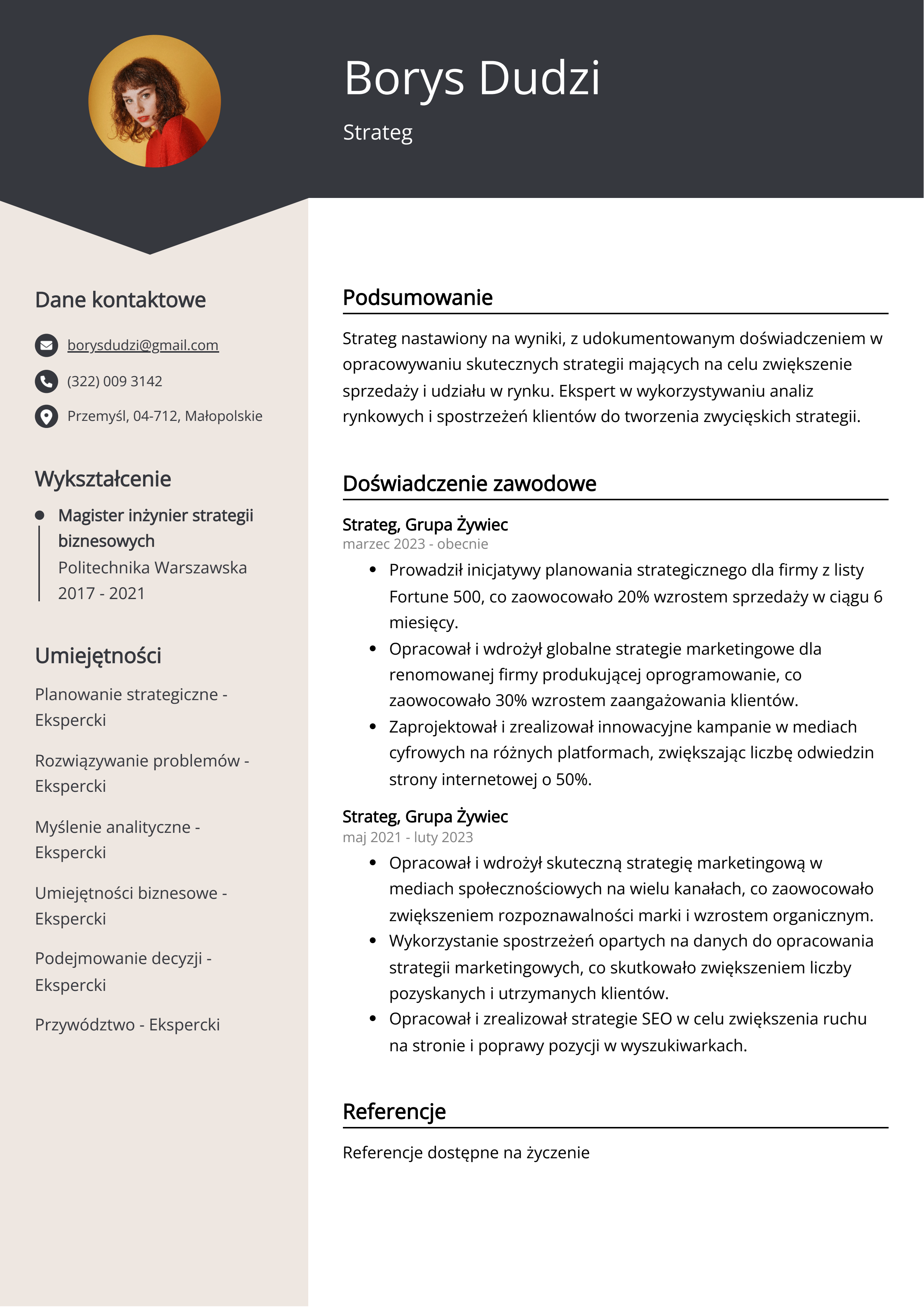 Tworzenie CV