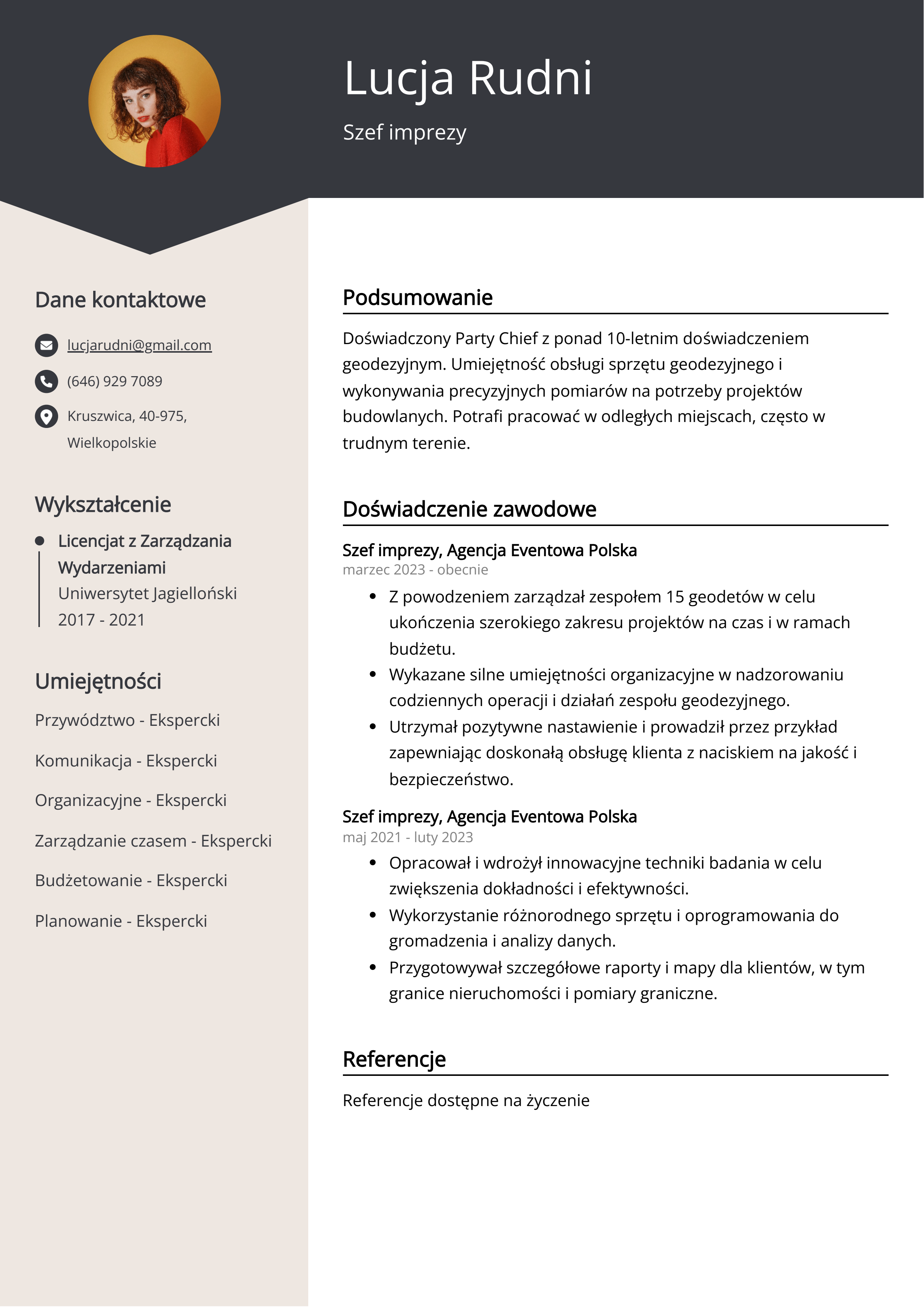 Tworzenie CV