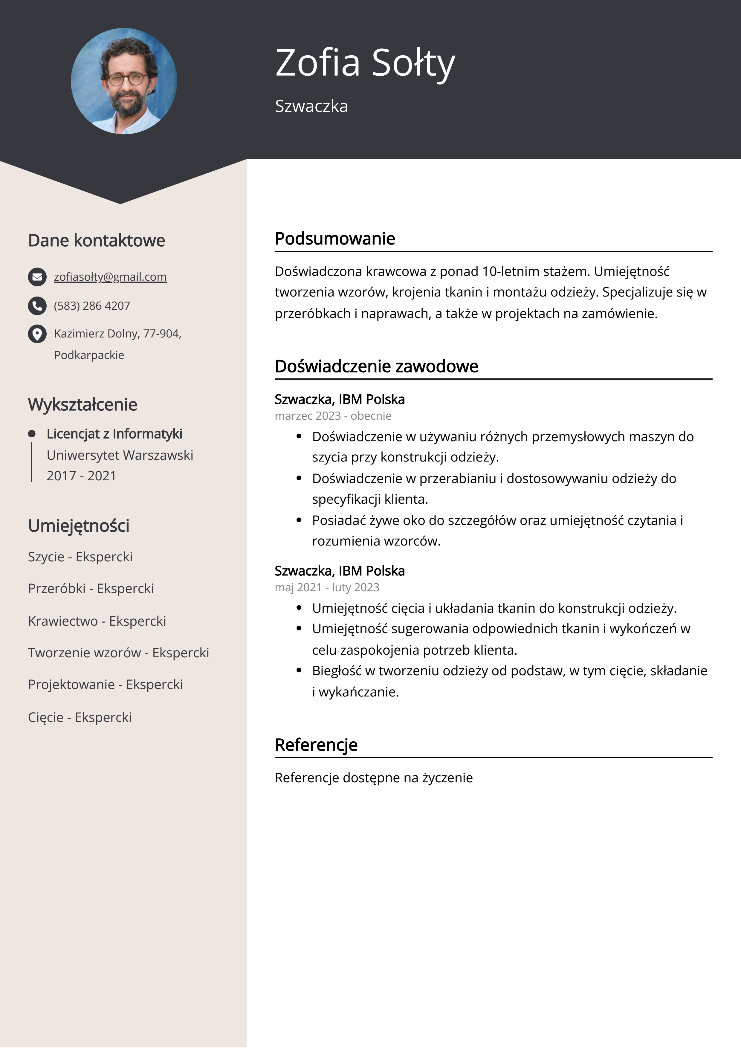 Tworzenie CV