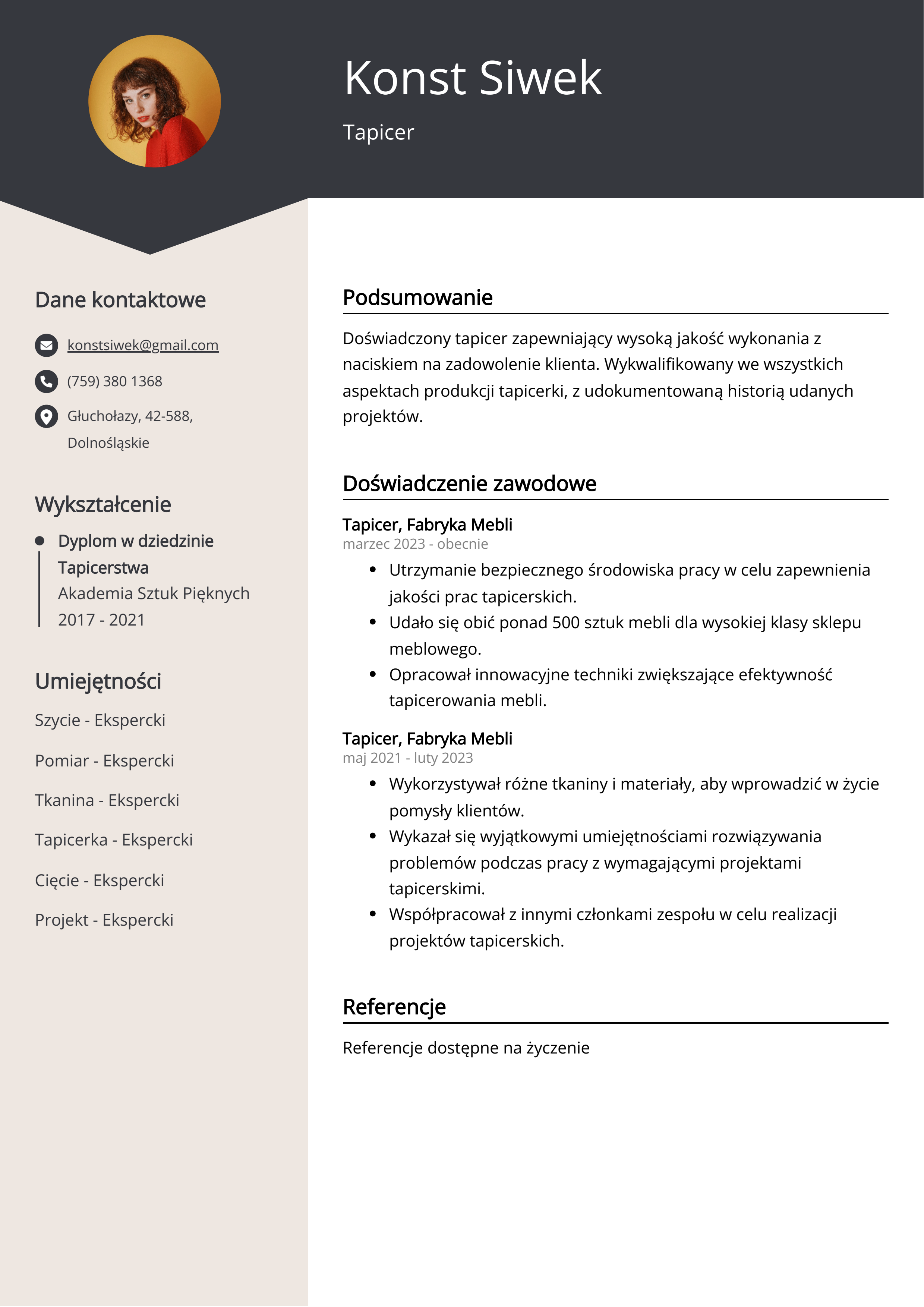 Tworzenie CV